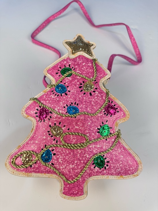 Betsey Johnson Handbags - Betsey Johnson Kitsch Christmas Tree Crossbody Bag Purse Lights up RARE euc